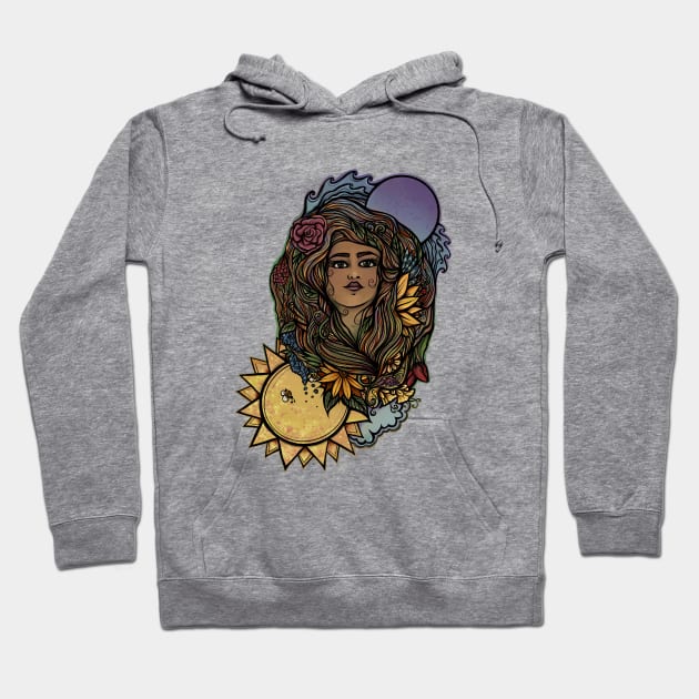 Mother Earth Goddess Hoodie by bubbsnugg